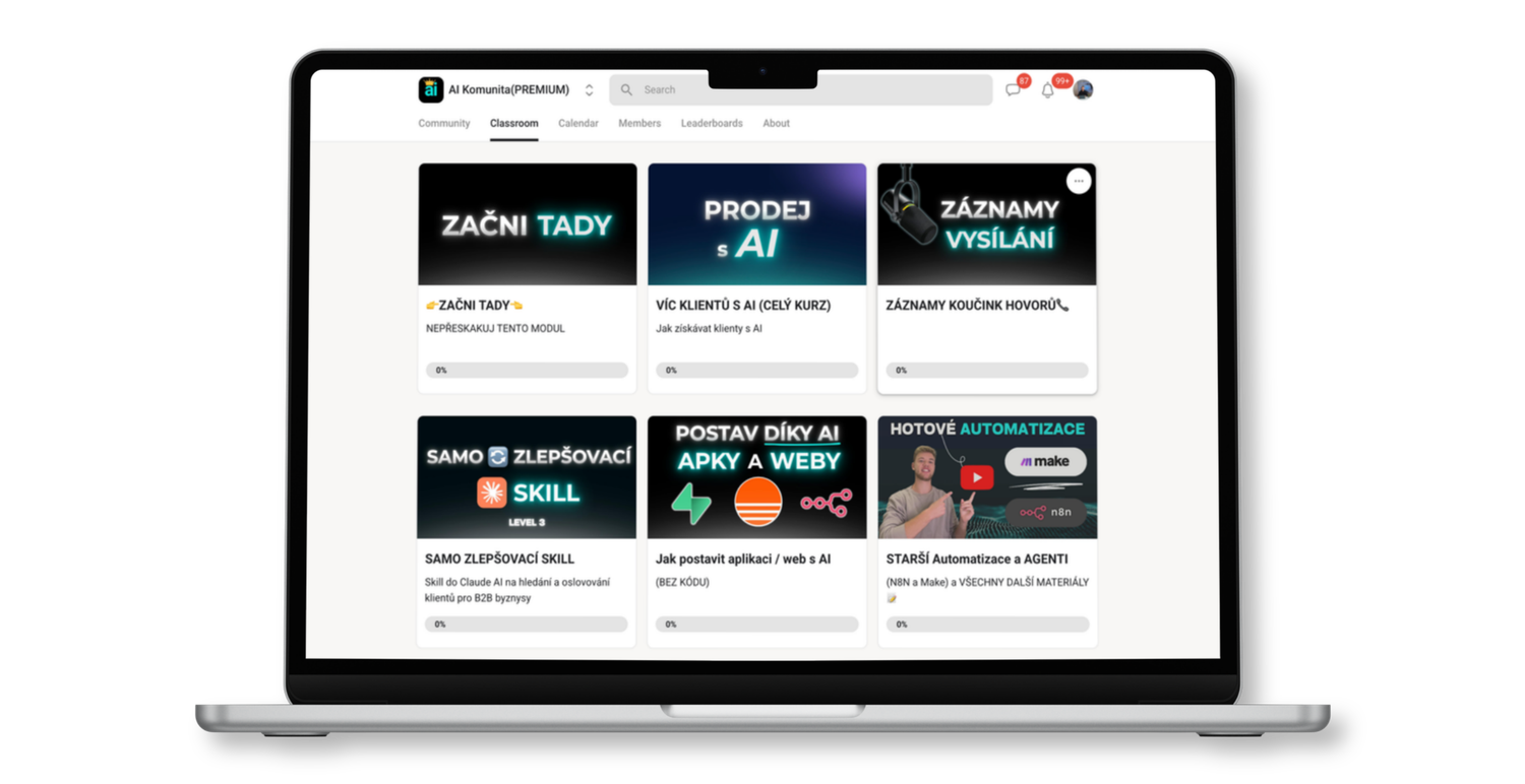 Náhled do AI Komunity Premium (Classroom)