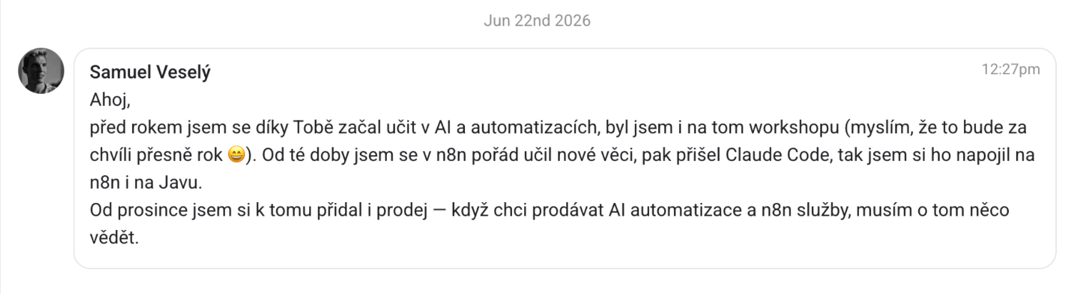 Zpětná vazba ze Skoolu — Samuel Veselý